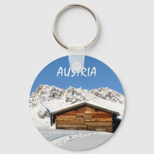 Chaveiro Áustria Inverno nos Alpes Souvenir