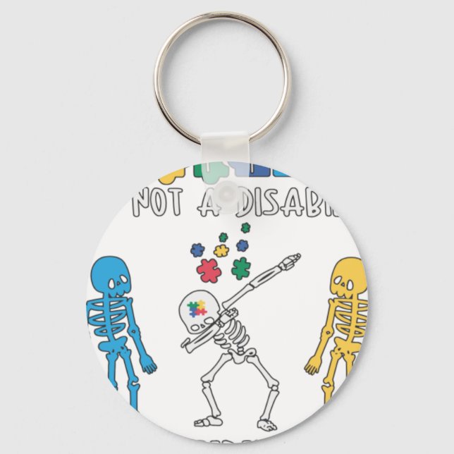 Chaveiro Autism It's Not a Disability, It's a Different Abi (Frente)