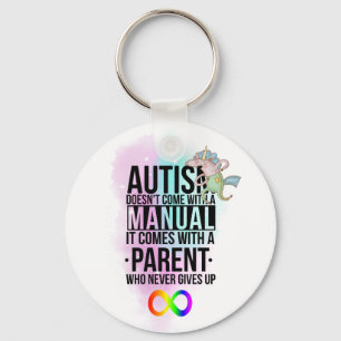 Chaveiro Autism Mom Dad Parent Slogan - Neurodiversity
