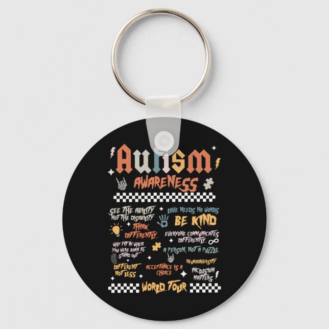 Chaveiro Autism World Tour (Frente)