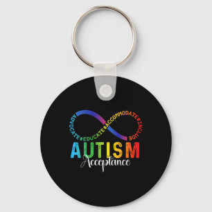Chaveiro Autismo Advertência Aceitação Infinidade Símbolo A