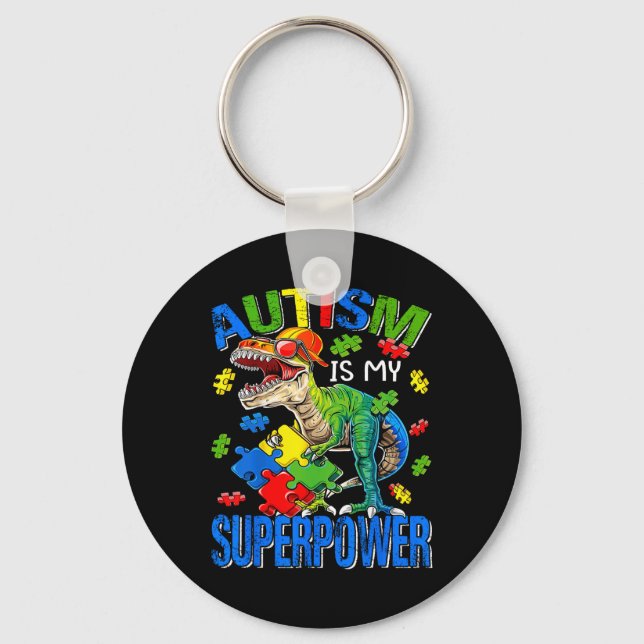 Chaveiro Autismo É Meu Superpoder Autismo Sensibilização Di (Frente)