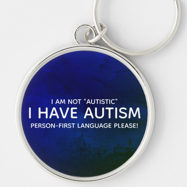 Chaveiro Autismo em Primeiro Lugar a Pessoa (Frente)