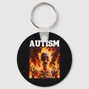 Chaveiro Autismo Engraçado Cringe Difícil Esqueleto Meme Ch