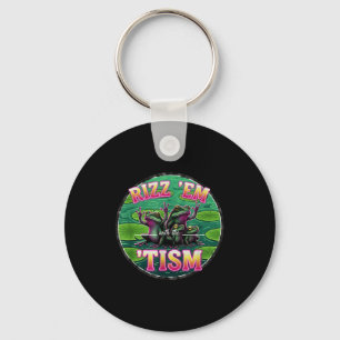 Chaveiro Autismo Engraçado Rizz Em Com O Tism Frog Meme Aut
