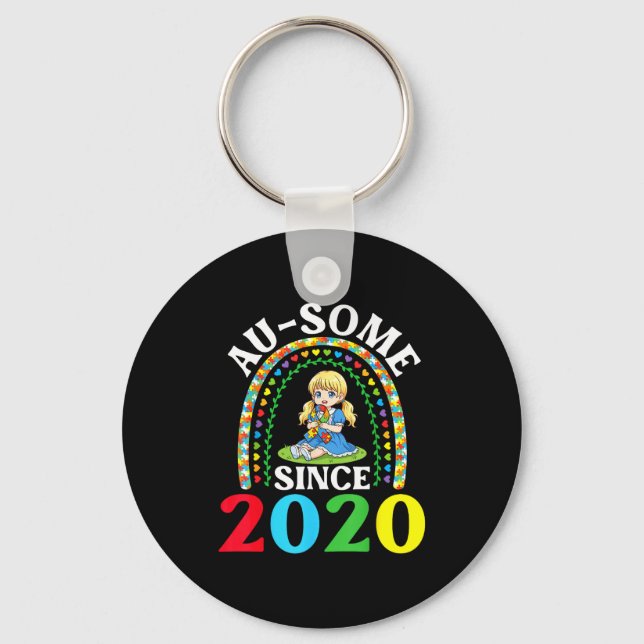 Chaveiro Autismo Incrível Ausome Desde 2020 Conscientização (Frente)