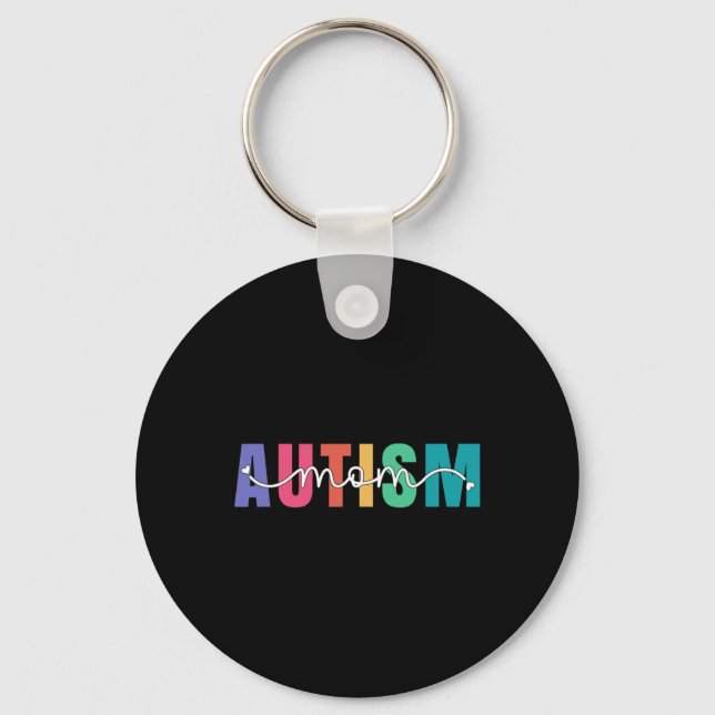 Chaveiro Autismo Mãe Autismo Sensibilização Para As Mulhere (Frente)