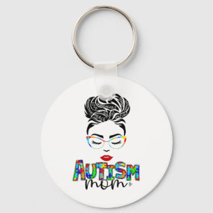 Chaveiro autismo mãe filho bagunçado noz de abril e maioria