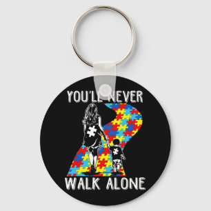 Chaveiro Autismo Mãe Você Nunca Irá Andar Sozinha Para Apoi