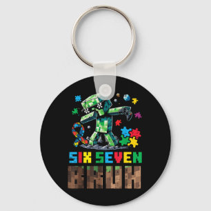 Chaveiro Autismo Pixel Six Seven Bruh Dab Conscientização G