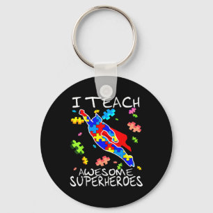Chaveiro Autismo Professor de Consciência Eu Ensino Super-H