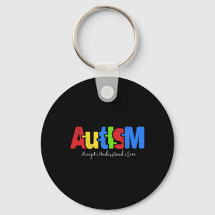 Chaveiro Autismo Quebra-cabeça Accept Entenda Autismo Autis