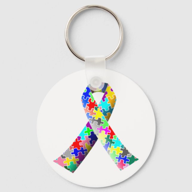 Chaveiro Autismo Ribbon (Frente)