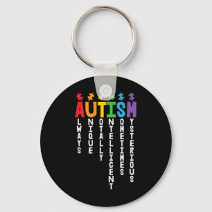 Chaveiro Autismo Sempre Único Aw Totalmente Inteligente