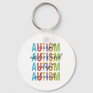 Chaveiro Autismo Sensibilização Aceite Compreender Adaptar