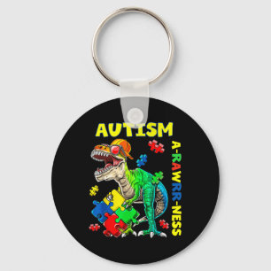 Chaveiro Autismo Sensibilização Dino Autista Toddler Bote D