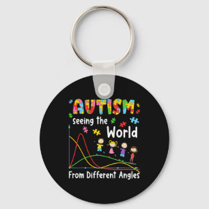 Chaveiro Autismo Vendo Mundo De Diferentes Ângulos Sped Mat