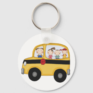 Chaveiro Auto escolar com t-shirt e presentes dos miúdos