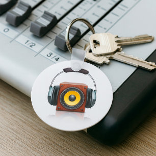 CHAVEIRO AUTO-FALANTE E FONES DE OUVIDO