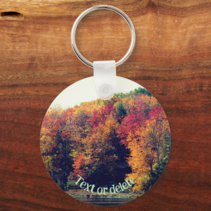 Chaveiro Autumn Foliage Pond Nature Personalizado