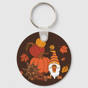 Chaveiro Autumn Pumpkins Gnome Spice Card