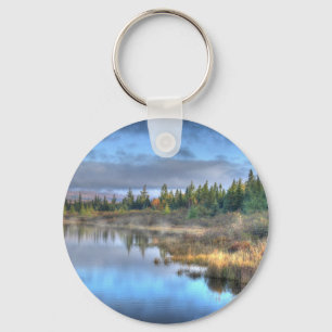 Chaveiro Autumn Sunrise no lago Moosehead Maine