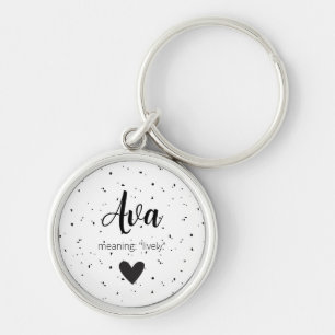 Chaveiro Ava Name Significa Raparigas Meninas Mulheres Mode