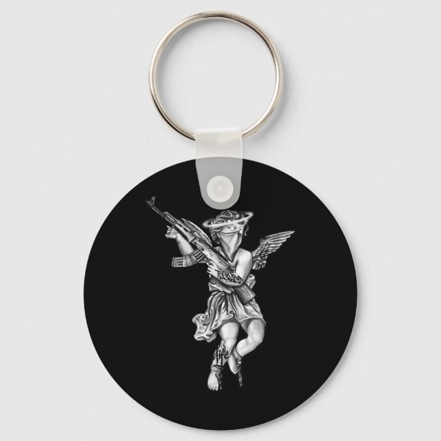 Chaveiro Avenging Angel Sinner Chicano Tattoo (Frente)