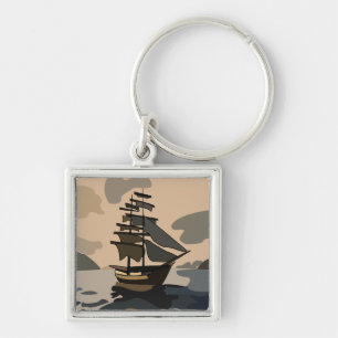 Chaveiro Aventura do Navio Pirata Pirata