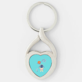 Chaveiro Aventuras de desenho animado espacial.