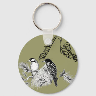 Chaveiro Aves Vintage