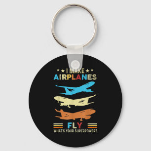 Chaveiro Aviador Legal Voador Muito Avião Retro Pulso