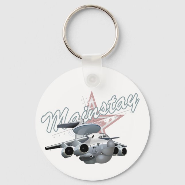 Chaveiro Avião militar de animação (Frente)