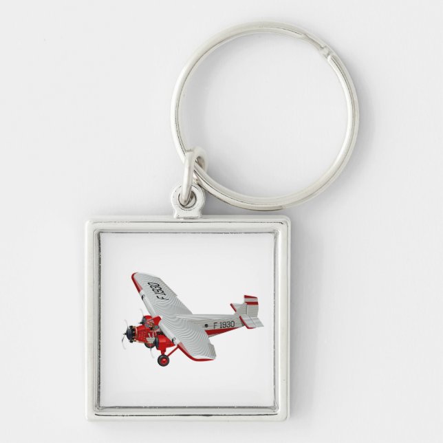 Chaveiro Avião retrógrado de animação (Frente)