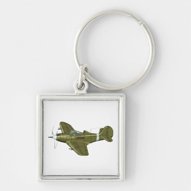 Chaveiro Avião retrógrado de animação (Frente)
