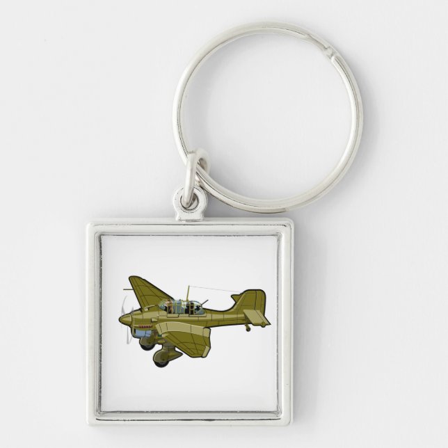 Chaveiro Avião retrógrado de animação (Frente)