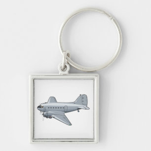 Chaveiro Avião retrógrado de desenho animado
