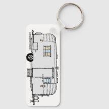 Avion Trailer Chaveiro, Vintage Antes de 73