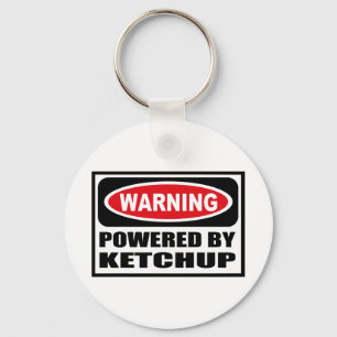 Chaveiro Aviso ligado por cadeia de teclas KETCHUP