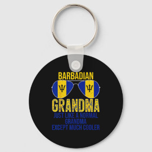 Chaveiro Avó barbadense bandeira de barbados óculos de sol