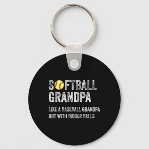Chaveiro Avô de Softbol Como um Avô de Beisebol com Maior