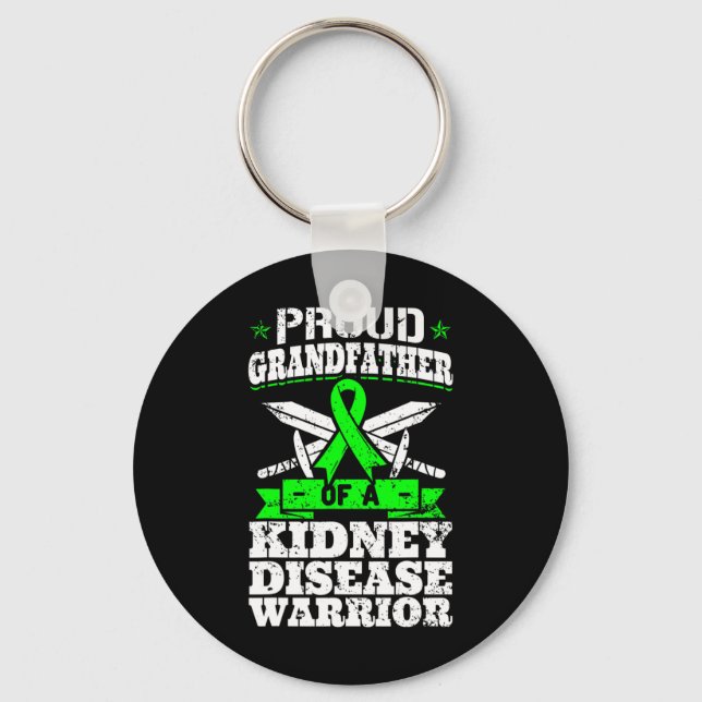 Chaveiro Avô De Um Guerreiro De Doença Renal (Frente)