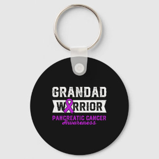 Chaveiro Avô De Uma Fita Roxa Pancreática Guerreira