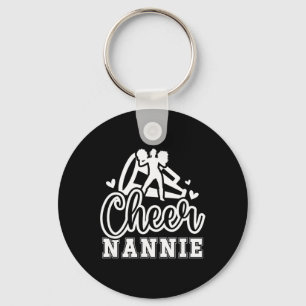 Chaveiro Avó Nannie Cheerleader de uma Avó Nannie Alegre