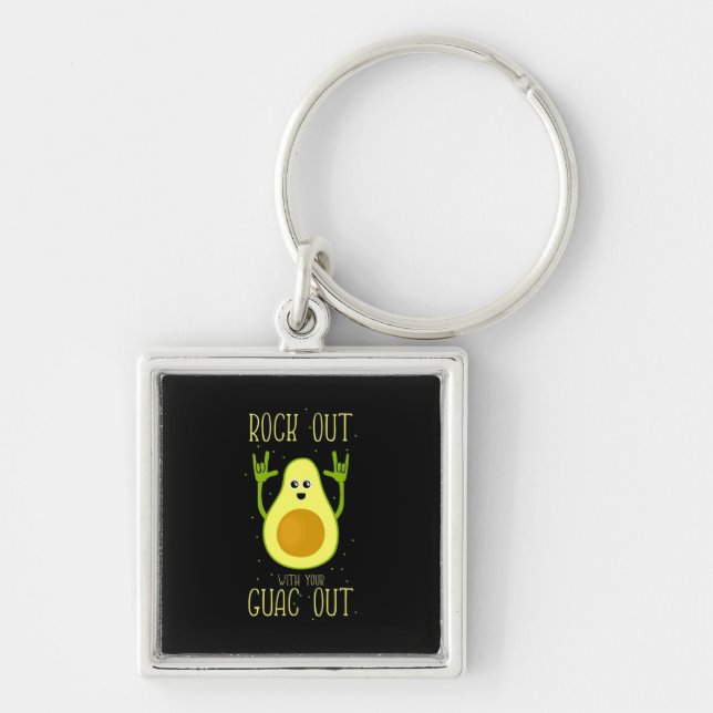 Chaveiro Avocado Sai Com Seu Guac Fora (Frente)