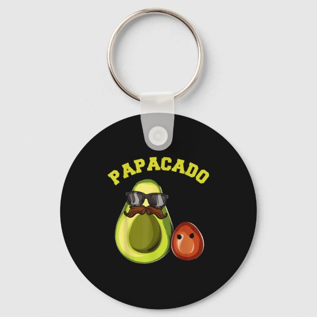 Chaveiro Avocado Shirt For Men, Papacado Pregnancy Announce (Frente)