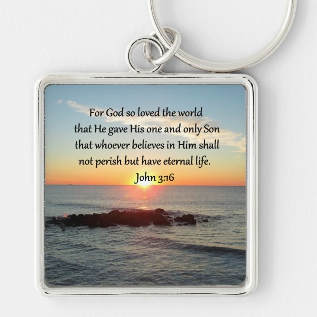 CHAVEIRO AWE-INSPIRING JOHN 3:16 SUNRISE (Frente)