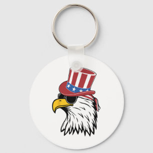Chaveiro Awsome Patriotic Eagle Usa Tee