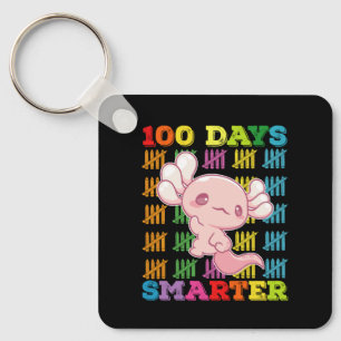 Chaveiro Axolote 100 Dias Mais Inteligente 100º Dia de Esco
