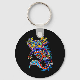Chaveiro Axolotl Art Aztec Mexicano Salamander Cinco México